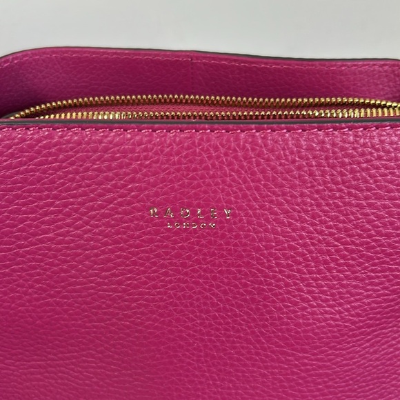 RADLEY London Dukes Place Medium Compartment Pink Leather Crossbody Bag NEW - Picture 6 of 16